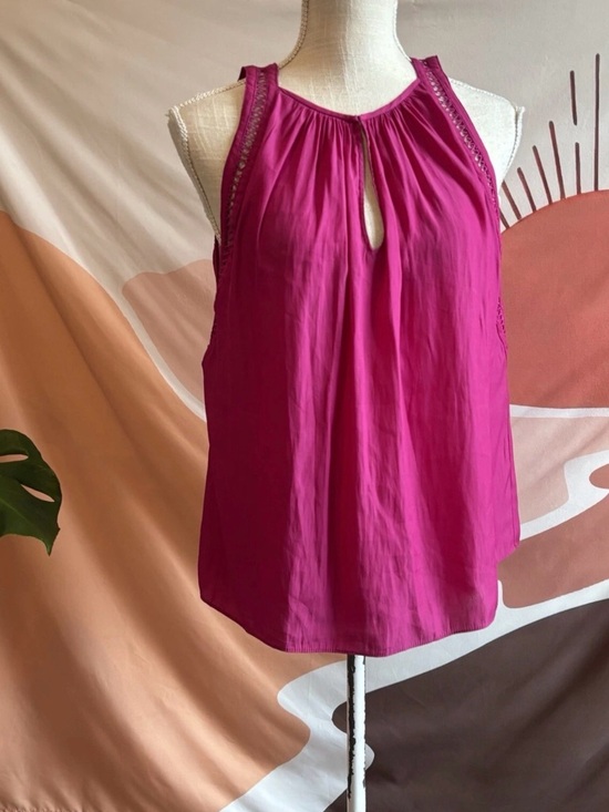 Ramy Brook Tops - Ramy Brook Fuchsia Keyhole Halter Tank